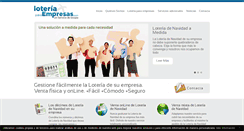 Desktop Screenshot of loteriaparaempresas.com