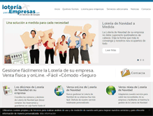 Tablet Screenshot of loteriaparaempresas.com